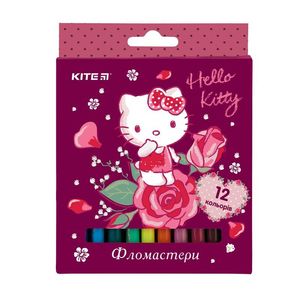 Фломастеры 12 цв Hello Kitty Kite HK19-047