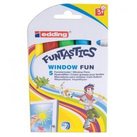 Фломастеры для стекла Funtastics Window Fun Edding E-16/5 S