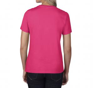 Футболка жіноча Premium Cotton 185 Gildan рожева 4100L-213C - Фото 1