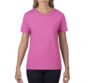 Футболка жіноча Premium Cotton 185 Gildan рожева 4100L-2045C