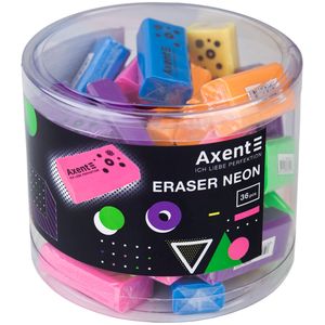 Ластик Neon из EKO PVC, ассорти AXENT 1197-A - Фото 1