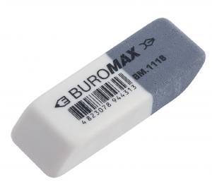 Ластик с абразивной частью белый 41*14*8mm Buromax BM.1118