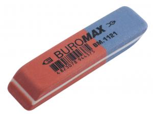Ластик с абразивной частью красный 58*14*8mm Buromax BM.1121