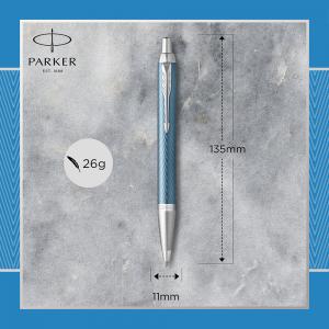 Ручка кулькова Parker IM 17 Premium Blue Grey CT BP 24 932 - Фото 3