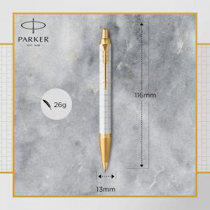 Ручка кулькова Parker IM 17 Premium Pearl GT BP 24 732 - Фото 3