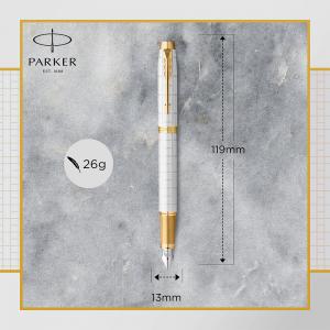 Ручка перова Parker IM 17 Premium Pearl GT FP F 24 711 - Фото 4