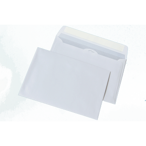 Конверт С5 (162х229мм) білий СКЛ з внутрішньої печаткою (термоупаковка) 3445_50