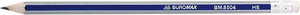 Олівець графітовий НВ з гумкою Buromax BM.8504 - кількість в упаковці: 12 шт.