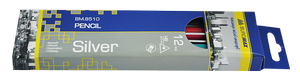 Карандаш графитовый трехгранный НВ с ластиком Buromax BM.8510 - Фото 1