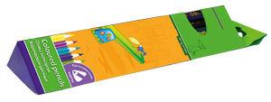 Карандаши цветные JUMBO с точилкой 12 шт.треугольные ZB.2407 Zibi