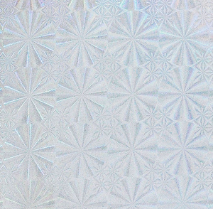 Пленка клейкая Zibi для книг Kaleidoscope гологра мма серебро 33см -1.2 м рулон ZB.4785-24 - Фото 1