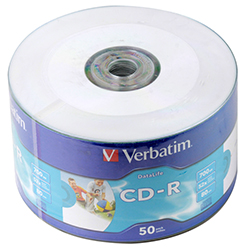 Диск Verbatim CD-R 700Mb 80min 52 Shrink 50 шт. d.005281