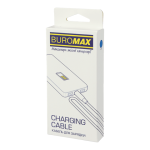 Кабель Buromax силиконовый Type-C for Type-C 65W с передачей данных белый 1 м BM.0608