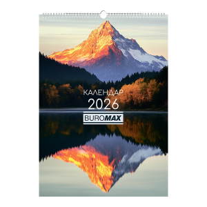 Календарь настенный 2026 год А2 1 пружина Buromax Seasons of the year BM.210652