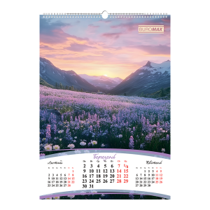 Календарь настенный 2026 год А2 1 пружина Buromax Seasons of the year BM.210652