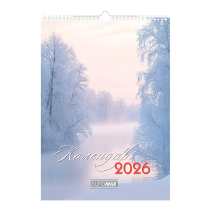 Календарь настенный 2026 год А3 1 пружина Buromax Seasons landscape BM.210603