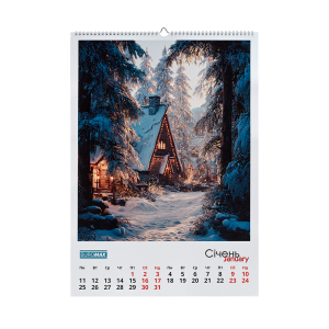 Календарь настенный Buromax 2027 г А2 1 пружина Fairytale landscapes BM.210651