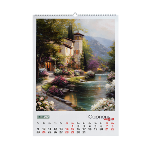 Календарь настенный Buromax 2027 г А2 1 пружина Fairytale landscapes BM.210651