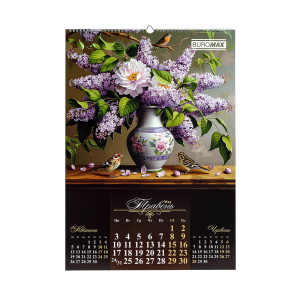 Календарь настенный Buromax 2027 г А2 1 пружина Flowers and birds BM.210650