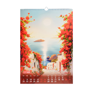 Календарь настенный Buromax 2027 г А3 1 пружина Seascapes BM.210605
