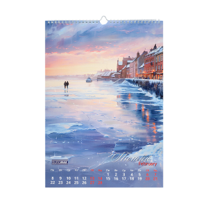 Календарь настенный Buromax 2027 г А3 1 пружина Seascapes BM.210605