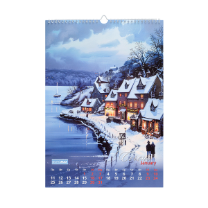 Календарь настенный Buromax 2027 г А3 1 пружина Seascapes BM.210605