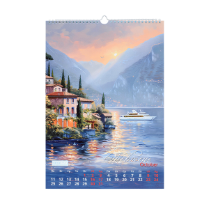 Календарь настенный Buromax 2027 г А3 1 пружина Seascapes BM.210605