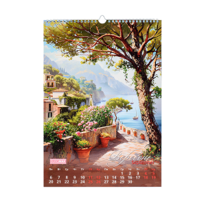 Календарь настенный Buromax 2027 г А3 1 пружина Seascapes BM.210605