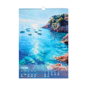 Календарь настенный Buromax 2027 г А3 1 пружина Seascapes BM.210605