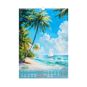 Календарь настенный Buromax 2027 г А3 1 пружина Seascapes BM.210605