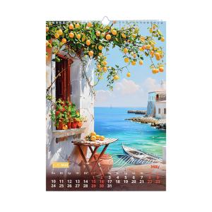 Календарь настенный Buromax 2027 г А3 1 пружина Seascapes BM.210605