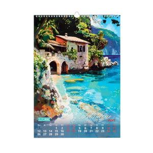 Календарь настенный Buromax 2027 г А3 1 пружина Seascapes BM.210605