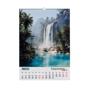 Календарь настенный Buromax 2027г А2 1 пружина Tropic BM.210655