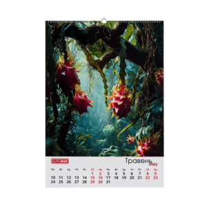Календарь настенный Buromax 2027г А2 1 пружина Tropic BM.210655