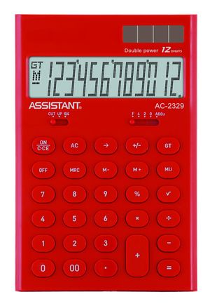 Калькулятор ASSISTANT AC-2329 red