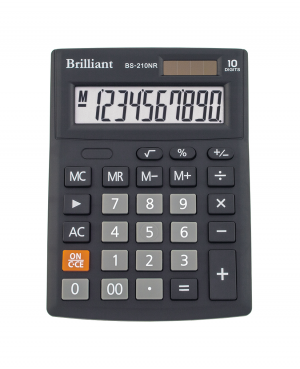 Калькулятор 10 разрядов Brilliant BS-210NR