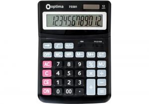 Калькулятор електронний 12-розрядний 230*165*45 мм Optima O75501