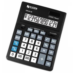 Калькулятор бухгалтерський настільний 14-розрядний чорний Eleven CDB-1401 BK