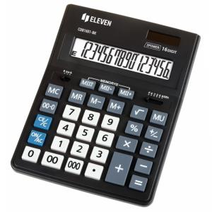 Калькулятор бухгалтерський настільний 16-розрядний чорний Eleven CDB-1601 BK