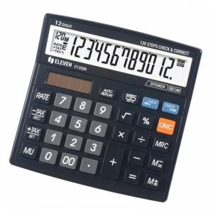 Калькулятор настольный с коррекцией 12-разрядный черный Eleven CT-555N