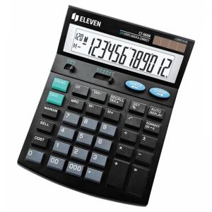 Калькулятор настільний з корекцією 12-розрядний чорний Eleven CT-666 N