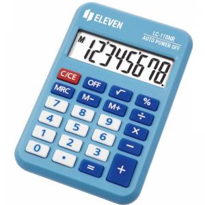 Калькулятор карманный 8-разрядный голубой Eleven LC-110 NRBL