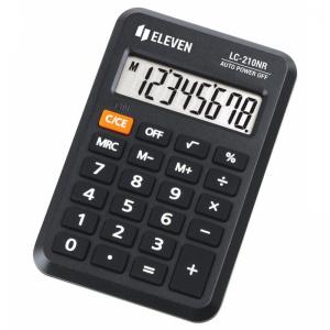 Калькулятор кишеньковий 8-розрядний чорний Eleven LC-210 NR