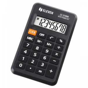 Калькулятор карманный 8-разрядный черный Eleven LC-310 NR