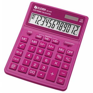 Калькулятор бухгалтерський настільний 12-розрядний рожевий Eleven SDC-444 XRPKE