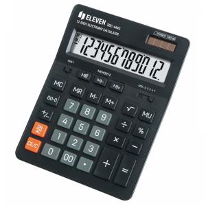 Калькулятор бухгалтерский настольный 12-разрядный черный Eleven SDC-444S