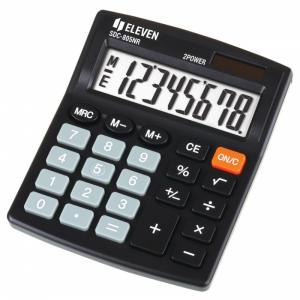 Калькулятор настільний 8-розрядний чорний Eleven SDC-805 NR