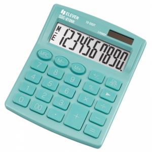 Калькулятор настольный 10-разрядный бирюзовый Eleven SDC-810NR-GN