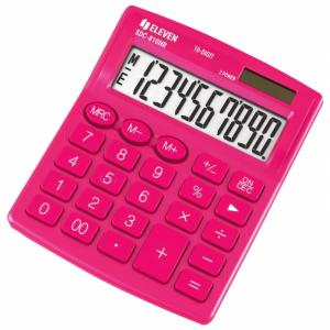 Калькулятор настольный 10-разрядный розовый Eleven SDC-810NR-PK