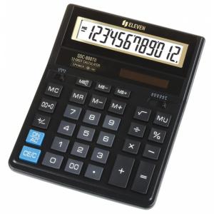 Калькулятор бухгалтерский настольный 12-разрядный черный Eleven SDC-888TII
